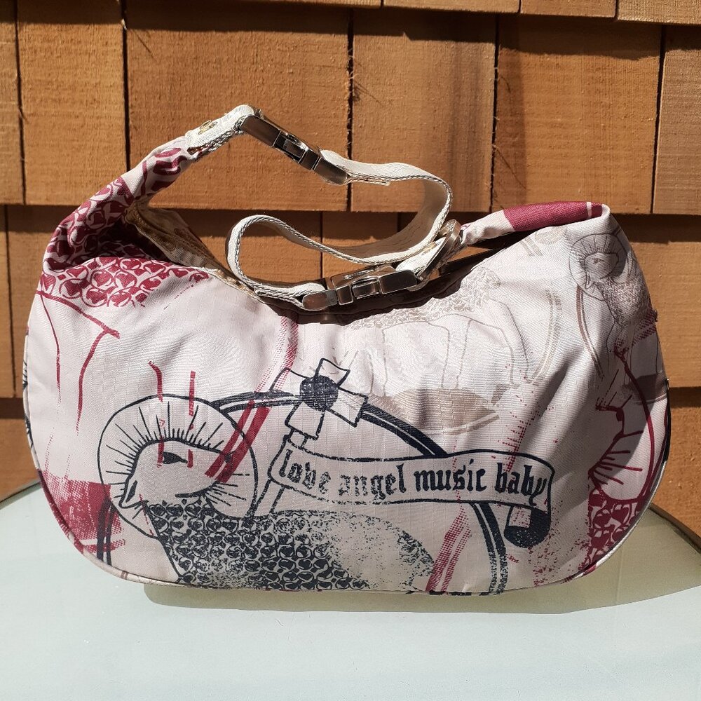 L.A.M.B. for LeSportsac Gwen Stefani Large Hella Hobo Pebble Icon Bag LIKE NEW